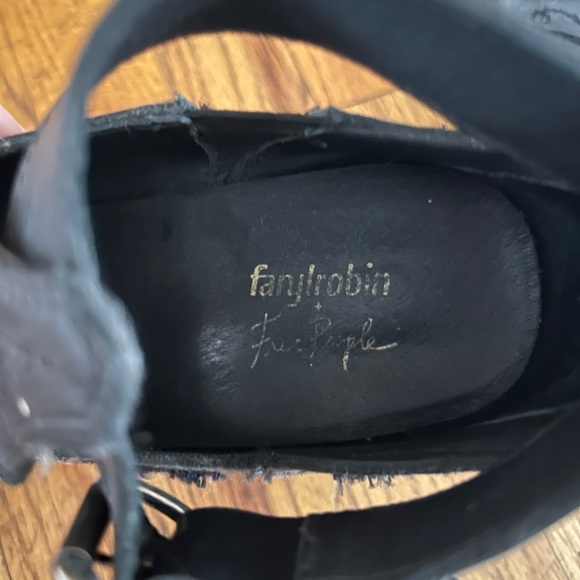 Free People x farylrobin embroidered black booties - Picture 7 of 10